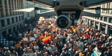 Surveillance concerns over drone use in protests