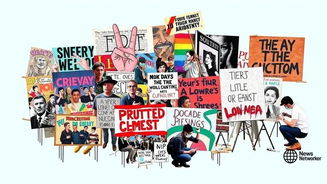Examples of powerful protest artworks