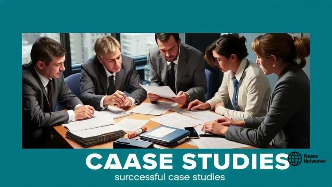 Case studies of successful investigations