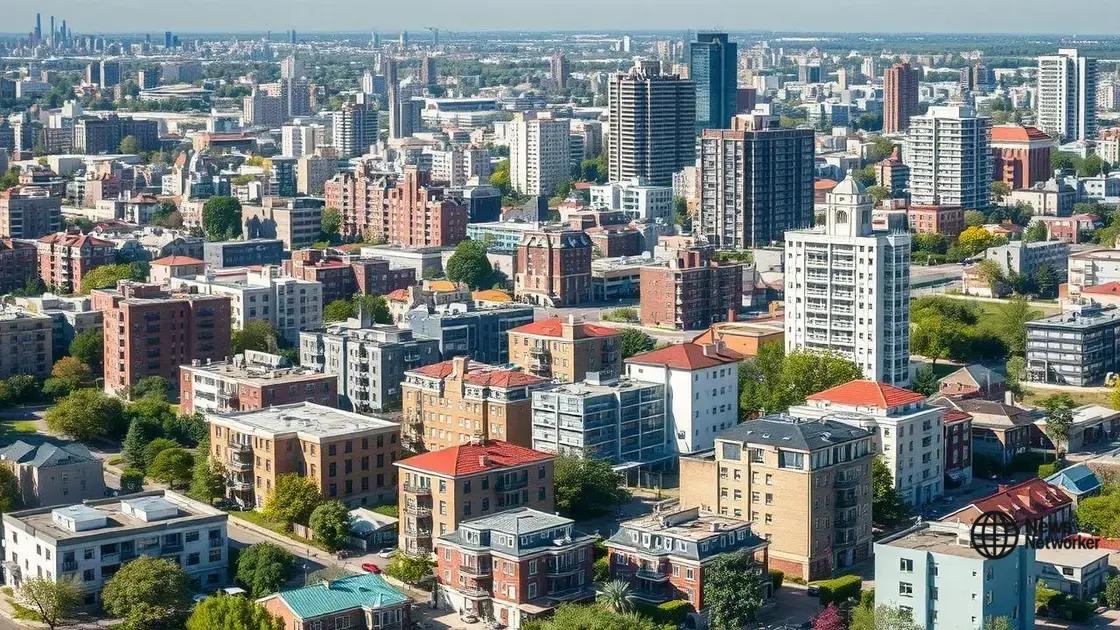 Changes in urban real estate values