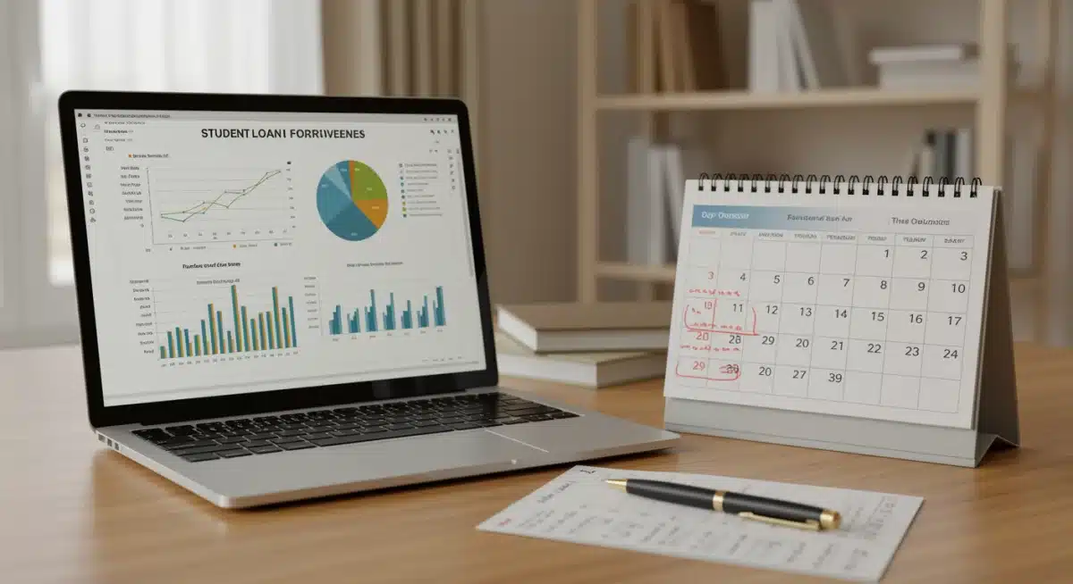 Strategic planning for PSLF changes with calendar and financial documents