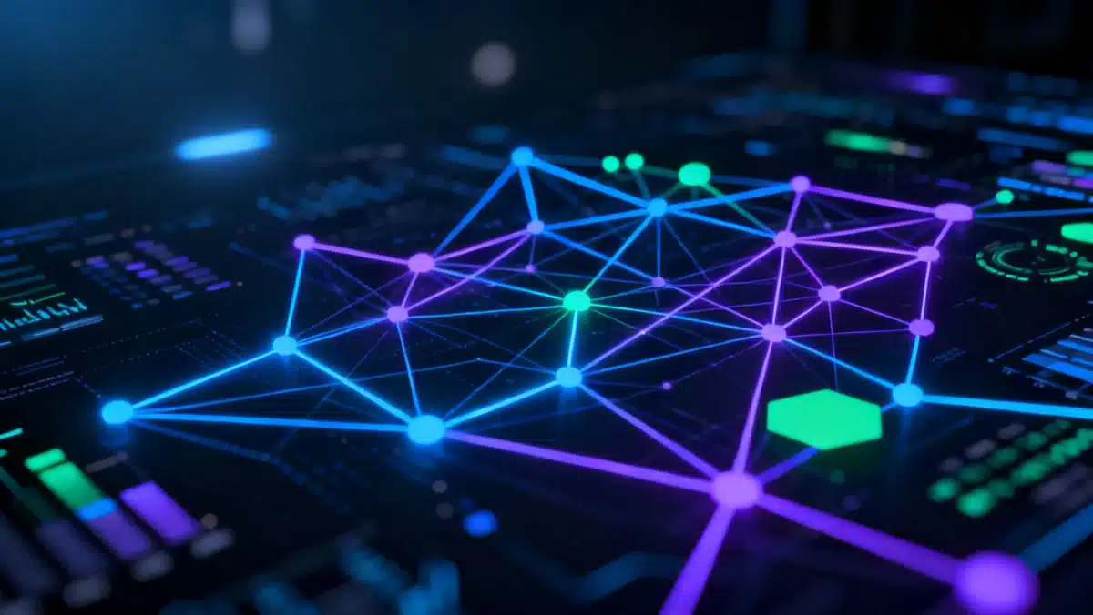 Data analytics dashboard showing growth trends