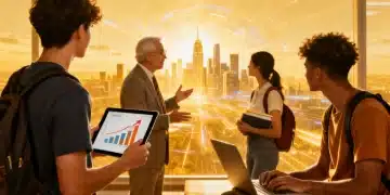 Students planning careers with future growth projections