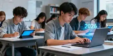 Students preparing for 2026 digital SAT and ACT exams